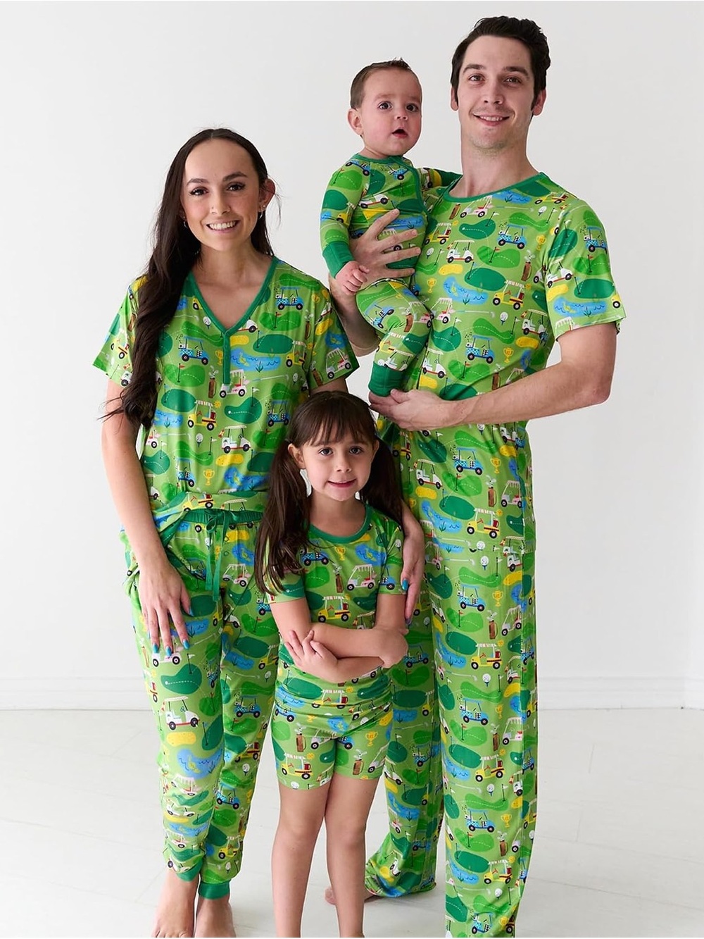 Little Sleepies Pajama Set in Fairway Fun Golf Print
